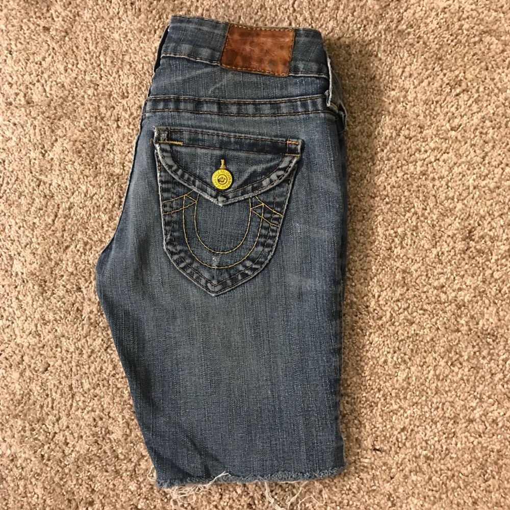 True religion shorts size 25